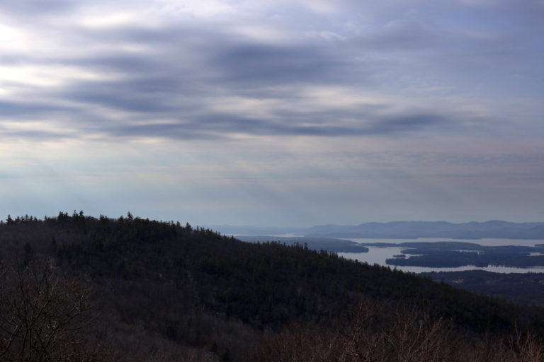 Cloudy View From the Top of the Mountain