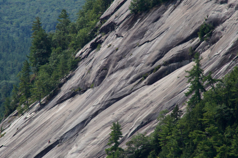 Smooth Rock on Side of Mountain