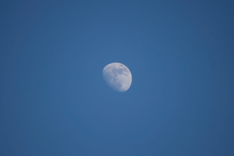 Moon in a Blue Sky