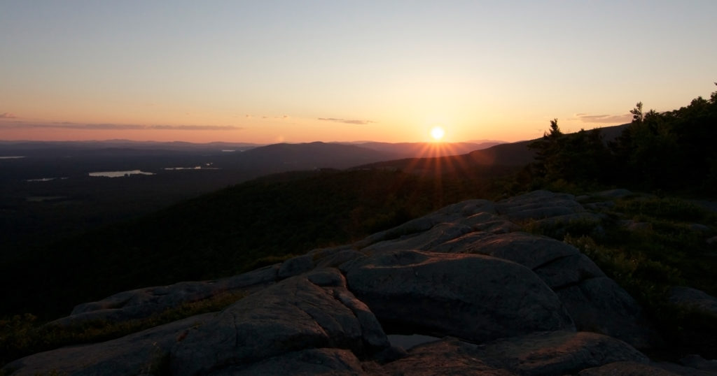 Sunburst From a Mountaintop