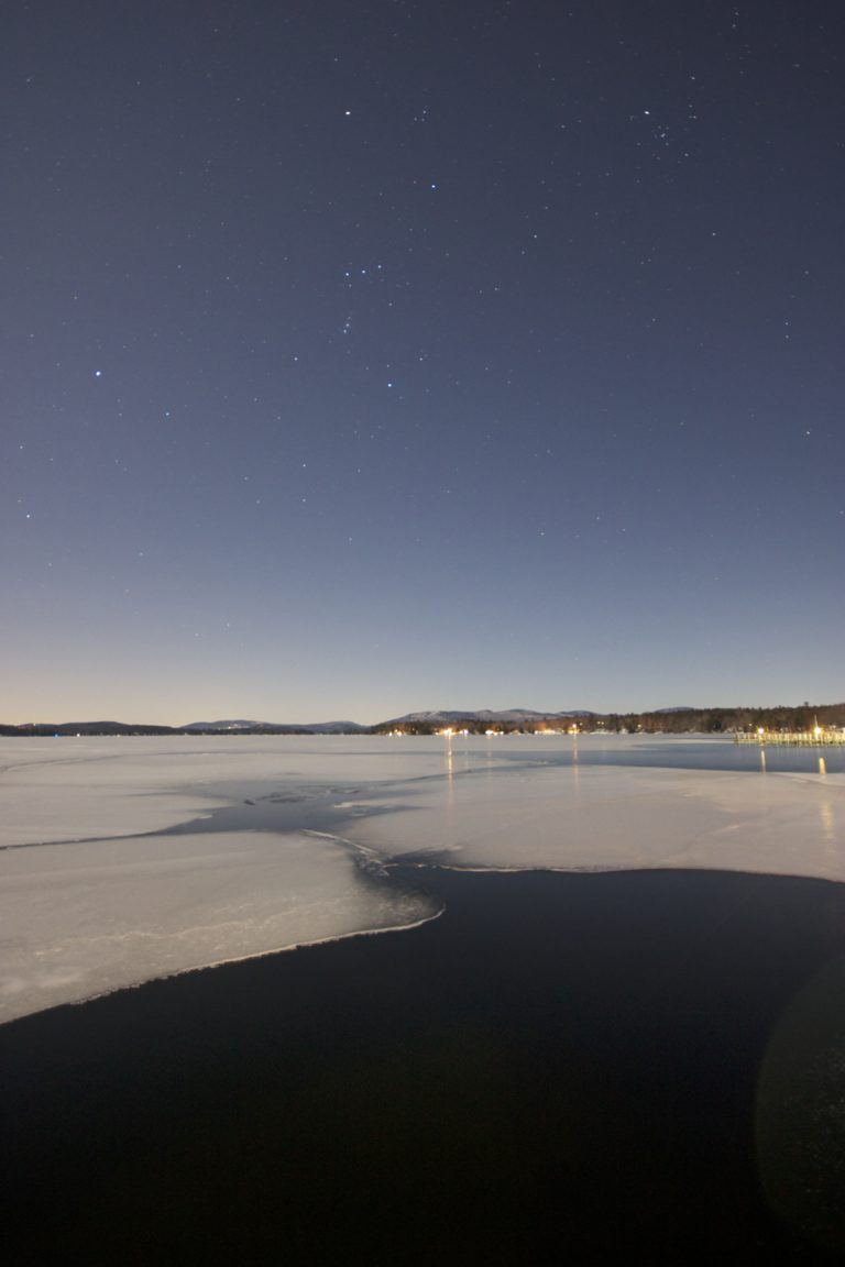 Night on a Winter Lake