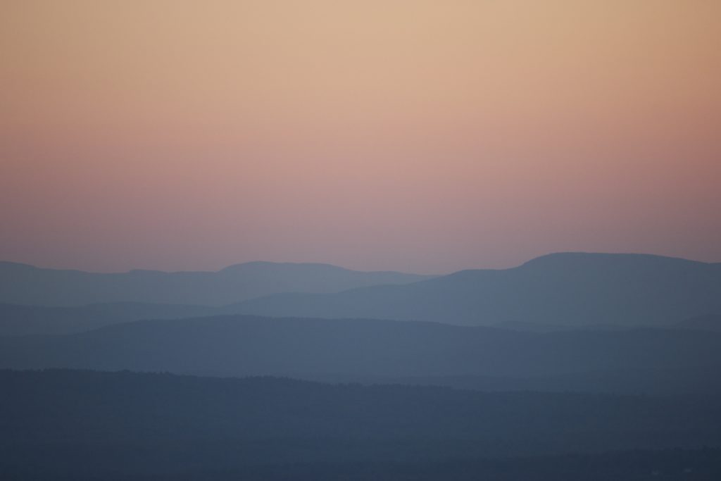 Pastel Sky and Mountains