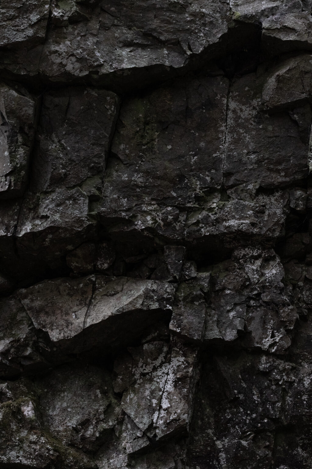 Dark Jagged Rock Texture