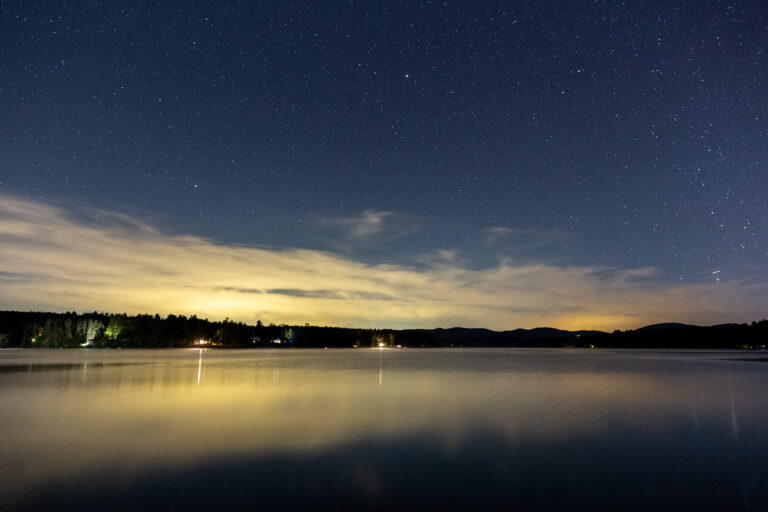 Starry Sky Over a Lake