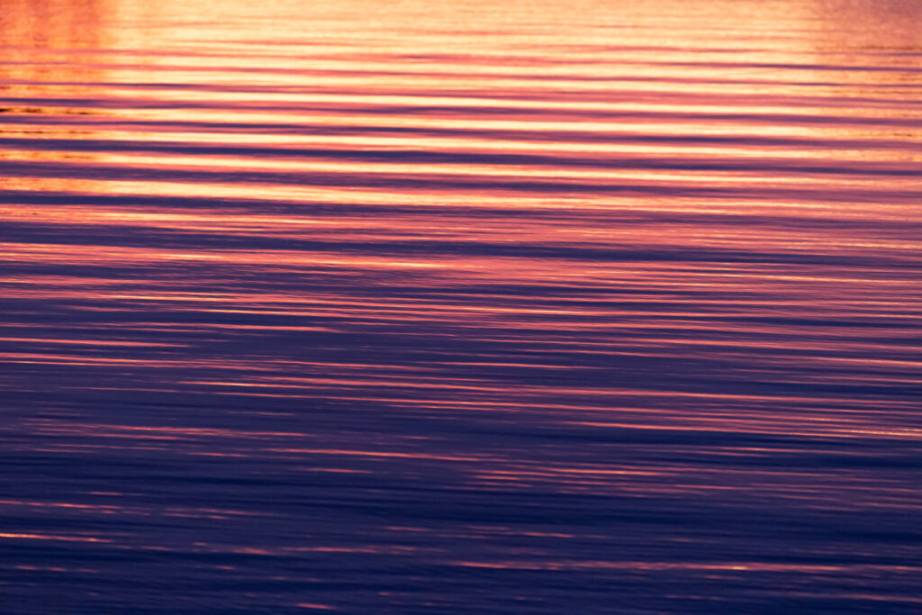 Sunset Lake Waves