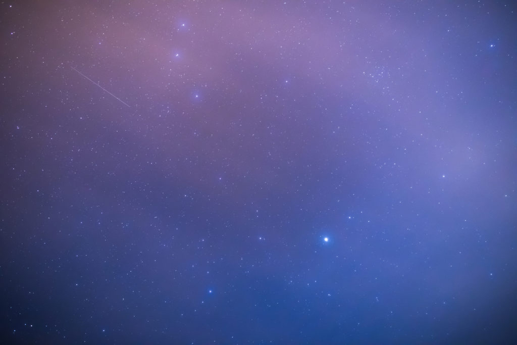 blue star sky background
