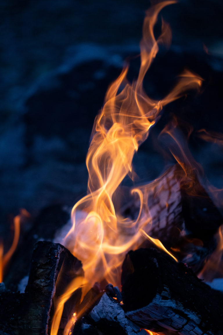 Dancing Campfire Flame