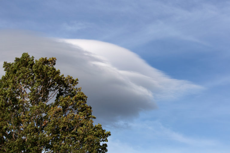 Dense Cloud Moving Across Sky