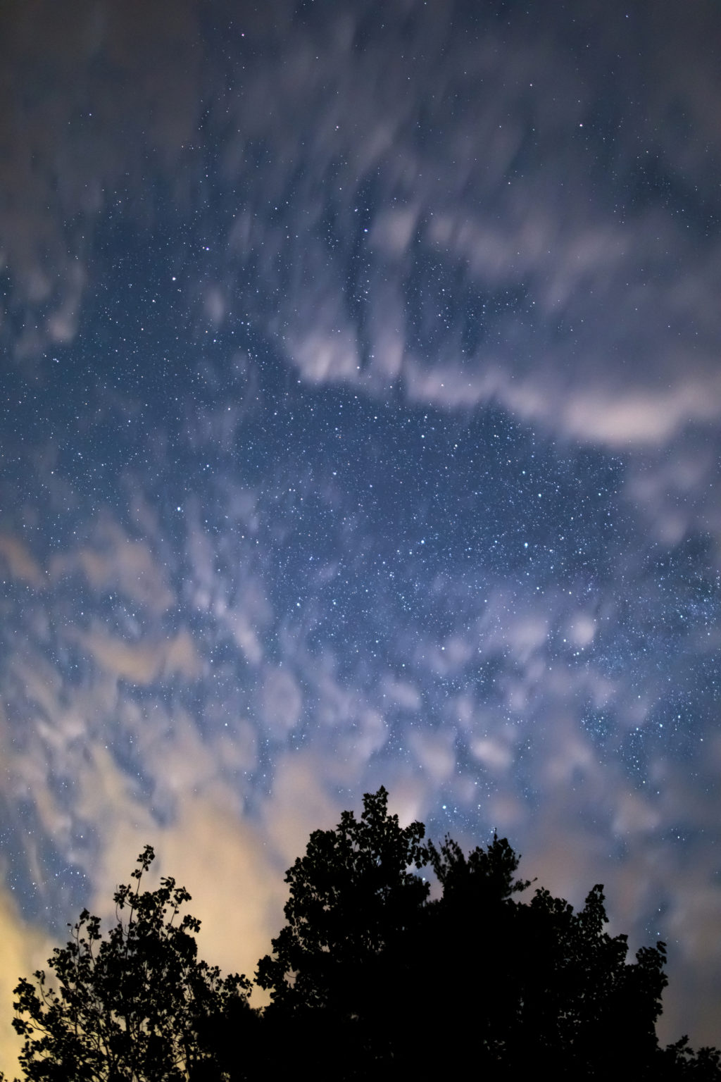 Glowing Clouds on a Summer Night
