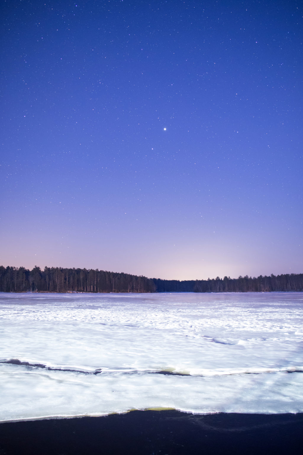 Night Sky Over Winter Ice