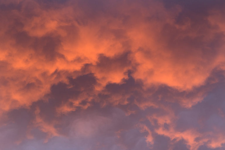 Otherworldly Orange Clouds