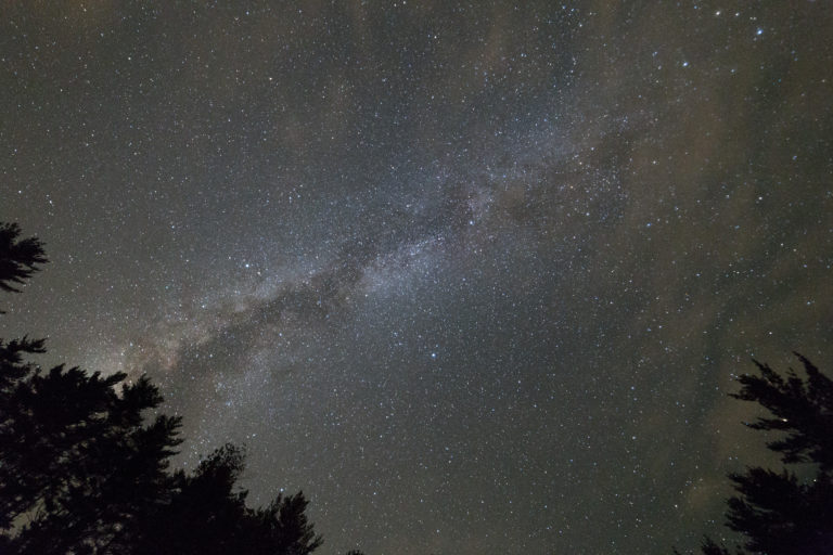 Milky Way Streaking Across the Sky