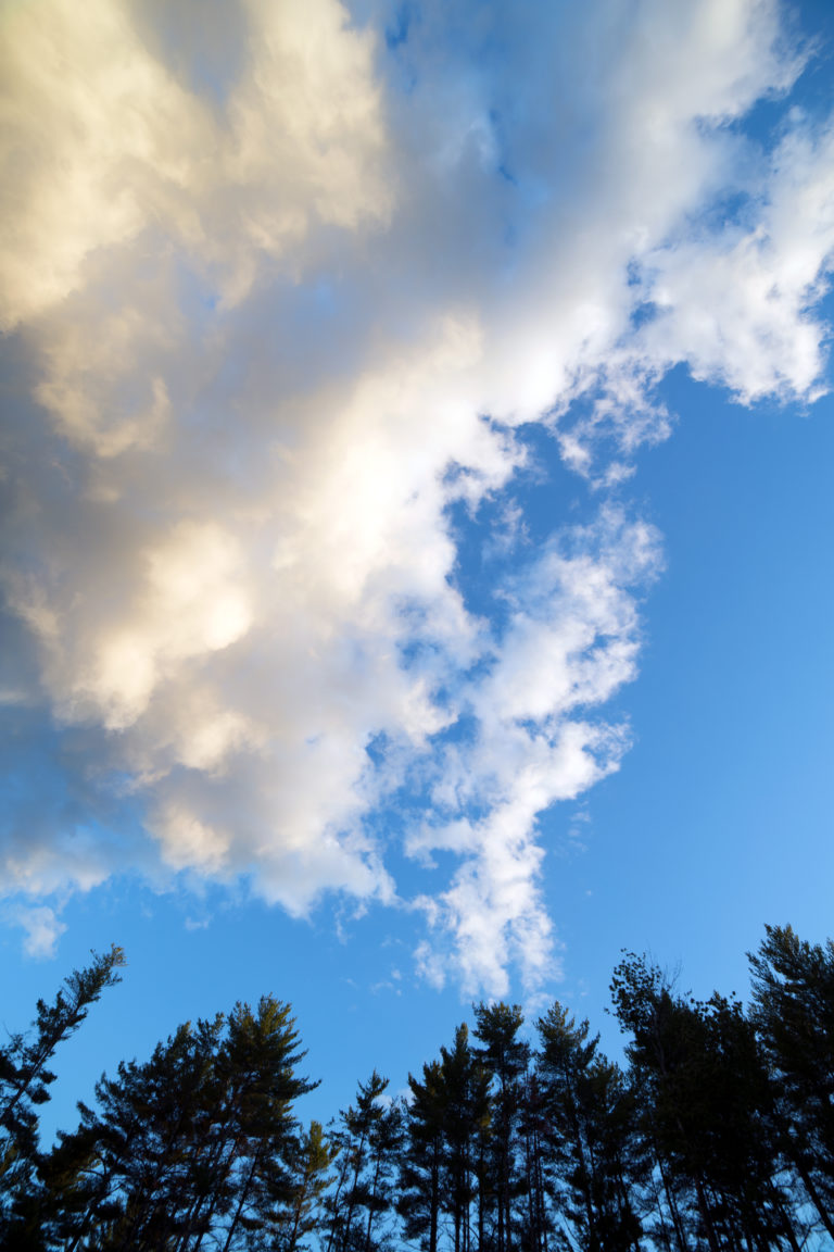 Brilliant Blue Sky with Clouds