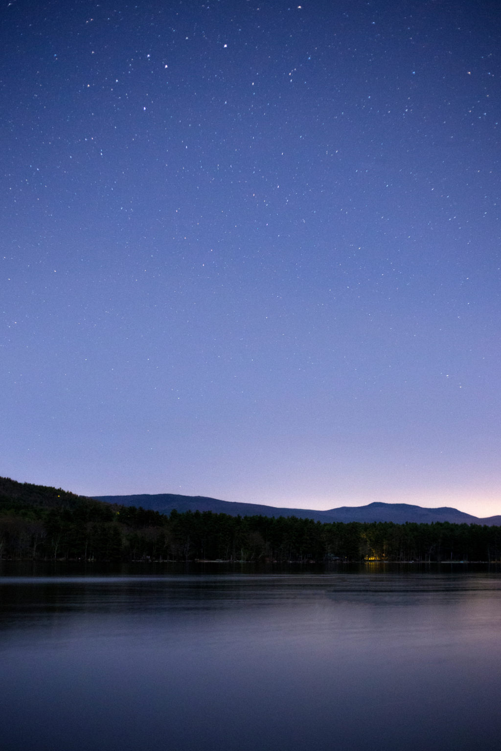Peaceful Lake at Night
