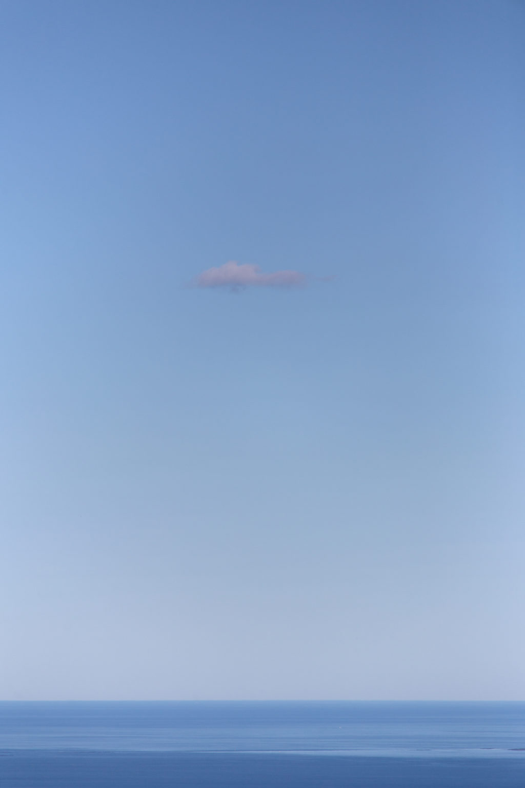 Single Cloud in Blue Sky